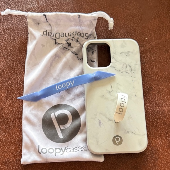 Loopy Case Marble Design with Loop - Picture 1 of 6